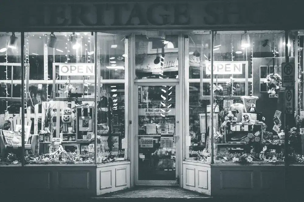Large hand-painted heritage shopfront